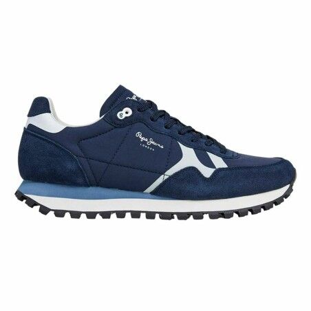 Scarpe da Tennis Casual Pepe Jeans Brit-On Prints Azzurro