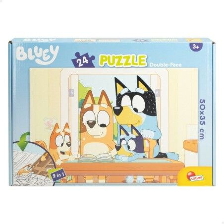 Puzzle per Bambini Bluey Double-face 24 Pezzi 50 x 35 cm (12 Unità)