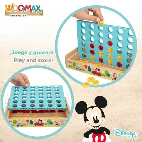 Tris a 4 Disney 25 x 16 x 15,5 cm (6 Unità) (37 Pezzi)