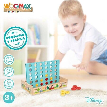 Tris a 4 Disney 25 x 16 x 15,5 cm (6 Unità) (37 Pezzi)