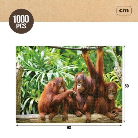 Puzzle Colorbaby Orangutan 6 Unità 68 x 50 x 0,1 cm