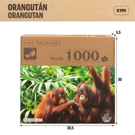 Puzzle Colorbaby Orangutan 6 Unità 68 x 50 x 0,1 cm