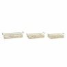 Set di Vassoi DKD Home Decor Rosa Metallo Alluminio 8 cm 40 x 21 x 8 cm (3 Unità)