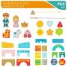 Set di Costruzioni Woomax 32 Pezzi (6 Unità)