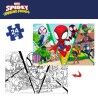 Puzzle per Bambini Spidey Double-face 50 x 35 cm 24 Pezzi (12 Unità)
