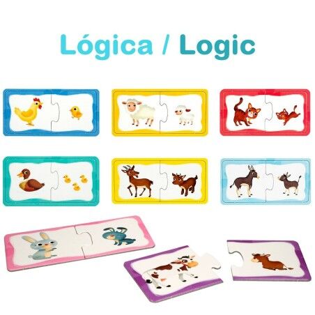 Puzzle Lisciani Carotina Baby 16 x 1 x 16,5 cm Fattoria 4 in 1