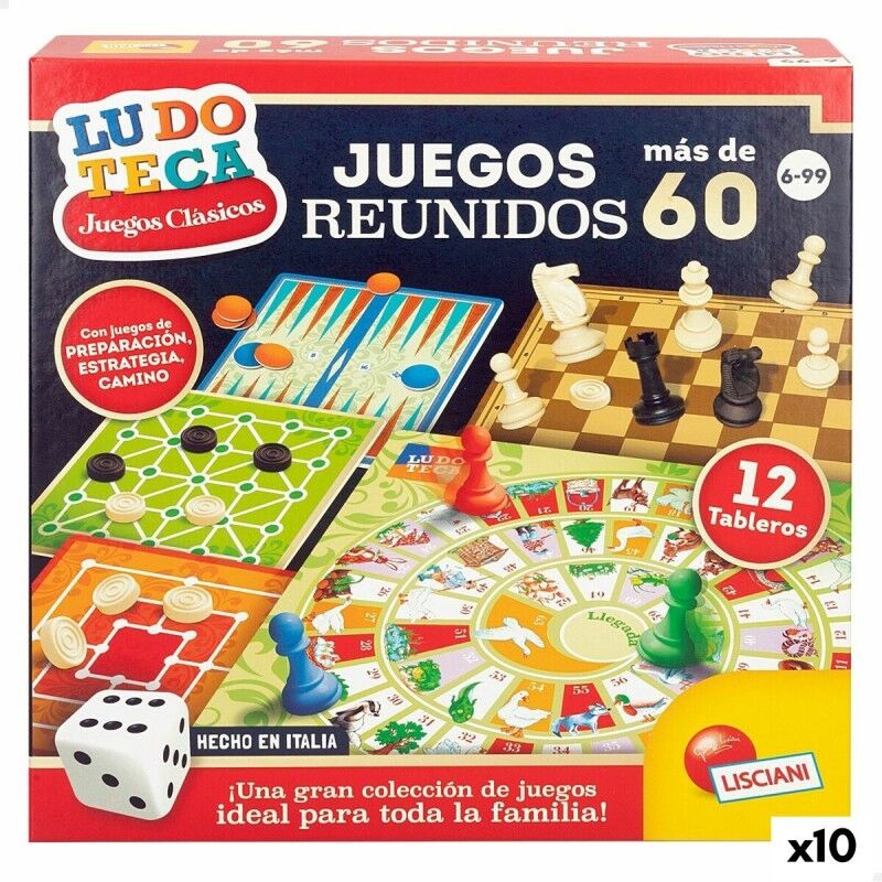 Gioco da Tavolo Lisciani Juegos reunidos ES 26 x 1 x 26 cm (10 Unità) Gioco da Tavolo Lisciani Juegos reunidos ES 26 x 1 x 26 cm (10 Unità)