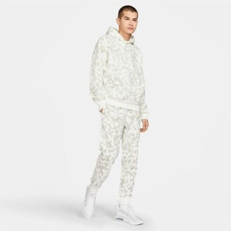 Felpa con Cappuccio Uomo Sportswear Club Nike Bianco