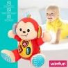 Peluche con Suono Winfun Scimmia 18 x 20,5 x 12,5 cm (6 Unità)