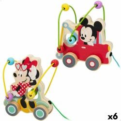 Giocattolo da trascinamento Disney Legno (6 Unità)