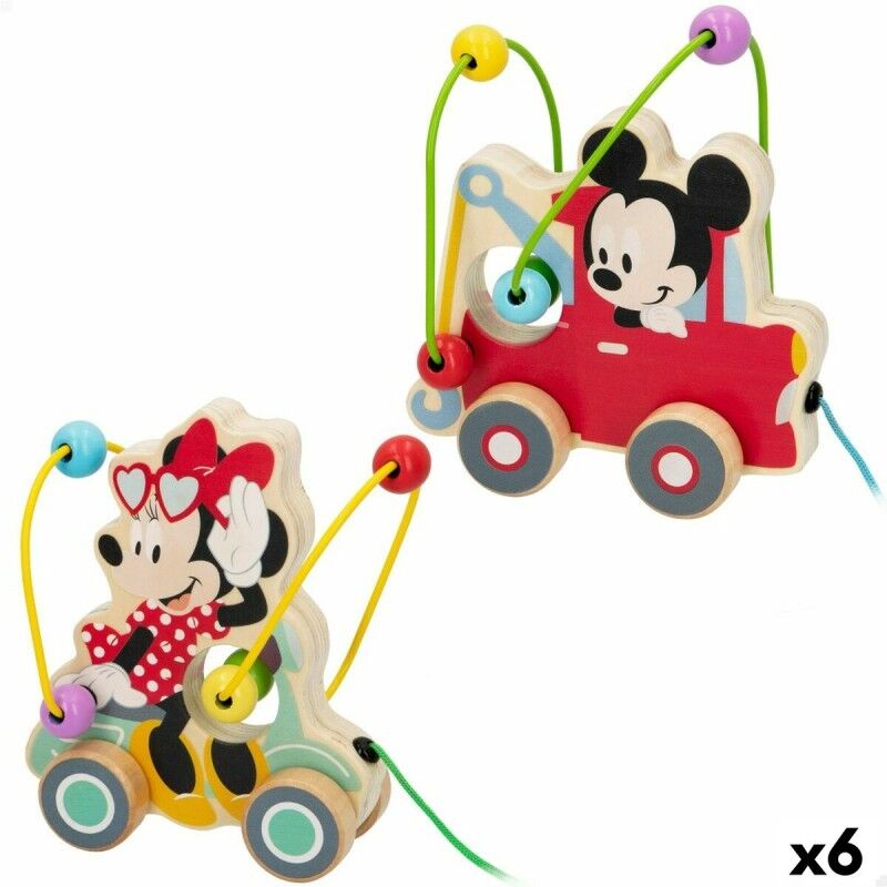 Giocattolo da trascinamento Disney Legno (6 Unità) Giocattolo da trascinamento Disney Legno (6 Unità)