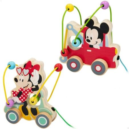 Giocattolo da trascinamento Disney Legno (6 Unità)