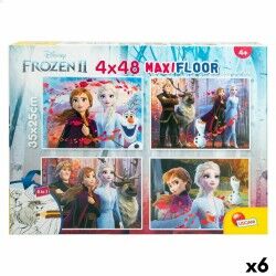 Puzzle per Bambini Frozen Double-face 4 in 1 48 Pezzi 35 x 1,5 x 25 cm (6 Unità)