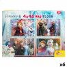 Puzzle per Bambini Frozen Double-face 4 in 1 48 Pezzi 35 x 1,5 x 25 cm (6 Unità)