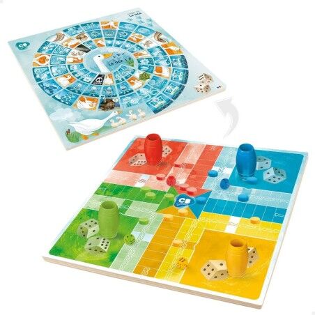 Tabellone per Parcheesi e Gioco dell'Oca Colorbaby 25 x 1 x 25 cm (25 Pezzi) (6 Unità)