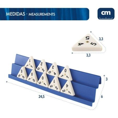 Gioco da Tavolo CB Games Rummi 24,5 x 3 x 6 cm (60 Pezzi) (6 Unità)