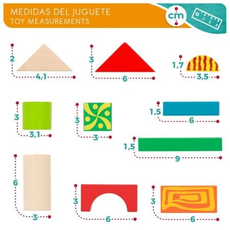 Set di Costruzioni Woomax 50 Pezzi (6 Unità)