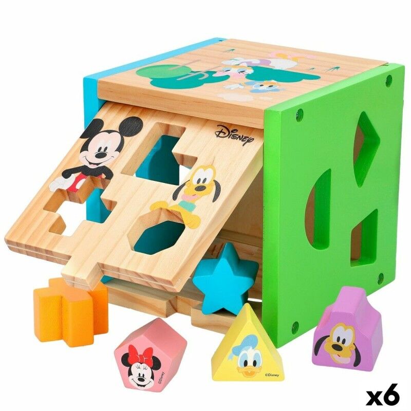 Puzzle di Legno per Bambini Disney 14 Parti 15 x 15 x 15 cm (6 Unità) Puzzle di Legno per Bambini Disney 14 Parti 15 x 15 x 15 cm (6 Unità)