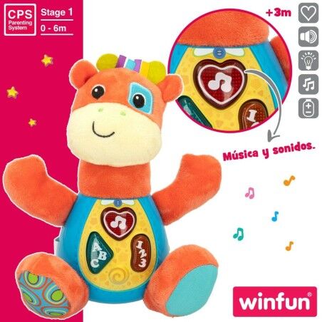 Peluche con Suono Winfun Giraffa 18 x 19 x 8,5 cm (6 Unità)