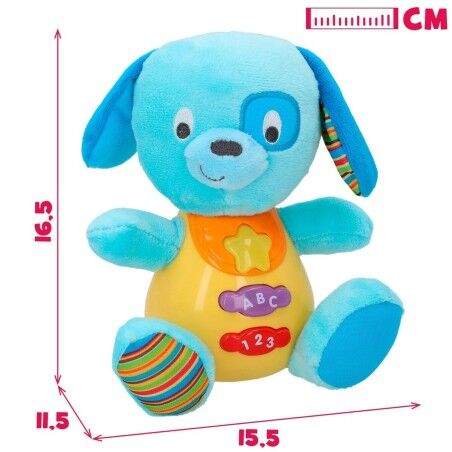 Peluche con Suono Winfun Cane 15,5 x 16,5 x 11,5 cm (6 Unità)
