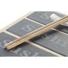 Set per Sushi DKD Home Decor Bambù Lavagna Nero Naturale Orientale 25 x 19 x 3 cm