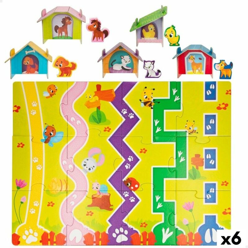 Puzzle per Bambini Lisciani Fattoria 27 Pezzi 48 x 1 x 36 cm (6 Unità) Puzzle per Bambini Lisciani Fattoria 27 Pezzi 48 x 1 x 36 cm (6 Unità)