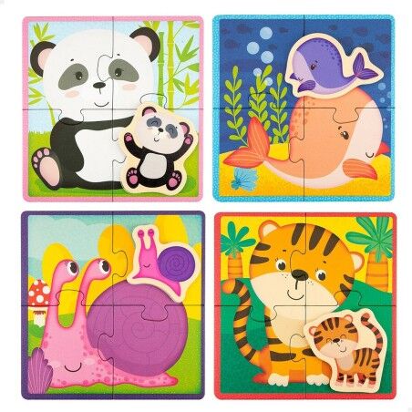 Puzzle per Bambini Lisciani animali 16 Pezzi 16 x 1 x 16 cm (6 Unità)