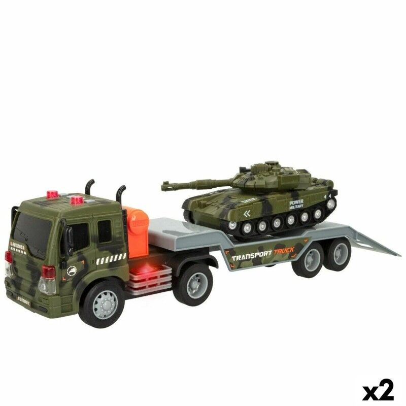 Camion Porta-veicoli Speed & Go 47,5 x 11,5 x 10 cm (2 Unità) Camion Porta-veicoli Speed & Go 47,5 x 11,5 x 10 cm (2 Unità)