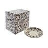 Teiera DKD Home Decor Leopardo Cristallo Porcellana Marrone Trasparente Bianco (2 Unità)
