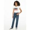 Maglia a Maniche Corte Bambino Levi's Sportswea Bianco