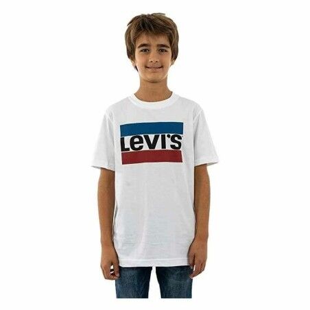 Maglia a Maniche Corte Bambino Levi's Sportswea Bianco