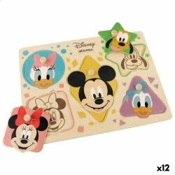 Puzzle di Legno per Bambini Disney + 2 Anni 5 Pezzi (12 Unità)