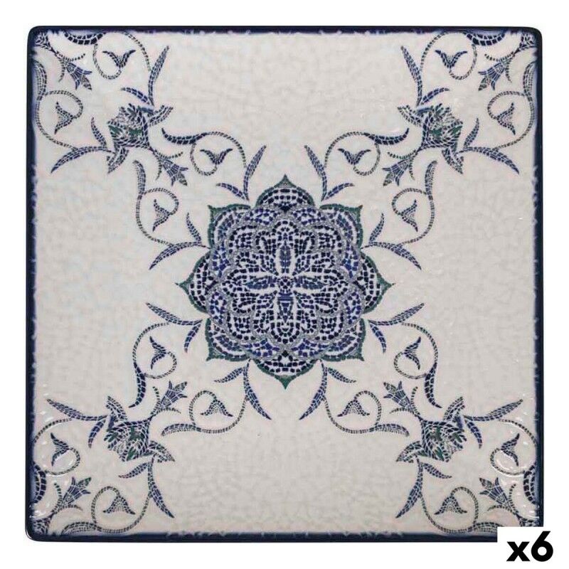 Piatto da pranzo La Mediterránea Rosetta 24 x 24 x 2 cm (6 Unità) Piatto da pranzo La Mediterránea Rosetta 24 x 24 x 2 cm (6 Unità)