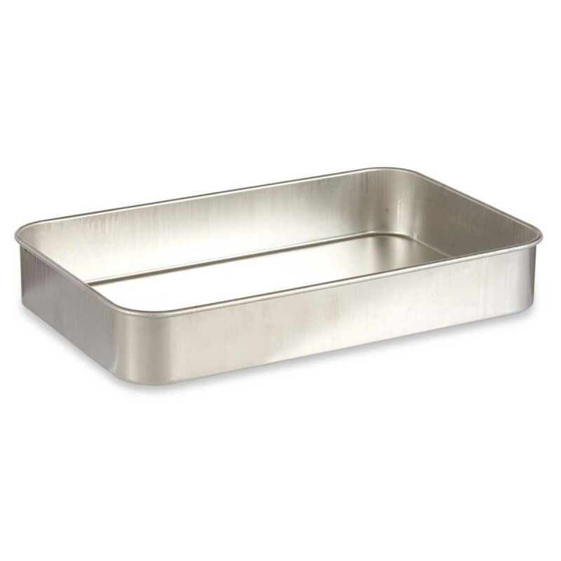 Pentola per arrosto Kinvara 100153 Argentato Alluminio 26 x 6,5 x 41 cm Pentola per arrosto Kinvara 100153 Argentato Alluminio 26 x 6,5 x 41 cm