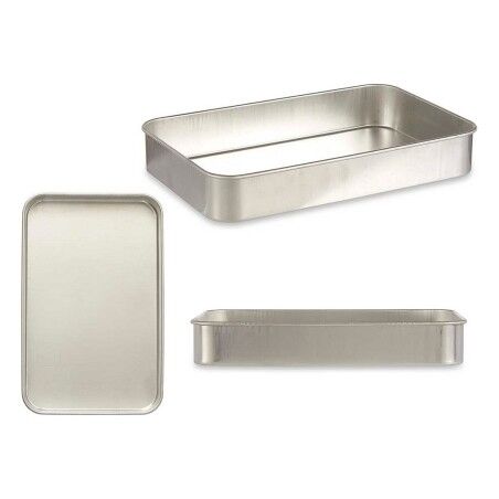 Pentola per arrosto Kinvara 100153 Argentato Alluminio 26 x 6,5 x 41 cm