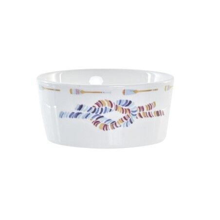 Set da Aperitivo DKD Home Decor Azzurro Naturale Bambù Gres Mediterraneo 19,7 x 19,7 x 1 cm (5 pcs)
