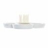 Vassoio per aperitivi DKD Home Decor Azzurro Naturale Bambù Gres Mediterraneo 25 x 25 x 10 cm