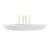 Vassoio per aperitivi DKD Home Decor Azzurro Naturale Bambù Gres Mediterraneo 23,5 x 23,5 x 7 cm