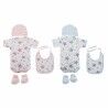Set di Indumenti DKD Home Decor Azzurro Rosa 0-6 Mesi Cotone Stelle (2 Unità)