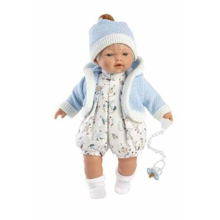 Bambolotto Neonato Llorens Roberto Cry 33 cm
