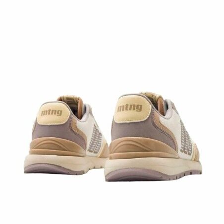 Scarpe da Tennis Casual Mustang Compact Bianco Marrone Chiaro