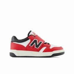 Scarpe Sportive per Bambini New Balance 480 HOOK LOOP Bianco Rosso Pomodoro