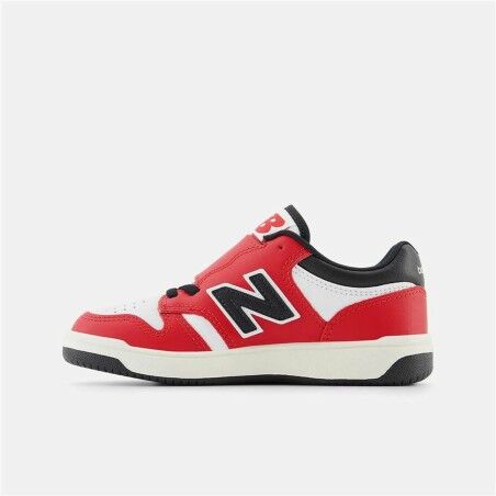 Scarpe Sportive per Bambini New Balance 480 HOOK LOOP Bianco Rosso Pomodoro