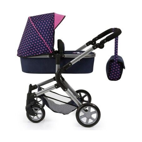 Carrozzina per Bambole Reig Combi Neo Pro Blu Marino 63 cm