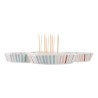 Vassoio per aperitivi DKD Home Decor Multicolore 22 x 22 x 3 cm Gres