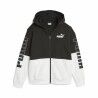 Felpa con Cappuccio e Cerniera Unisex Puma Nero