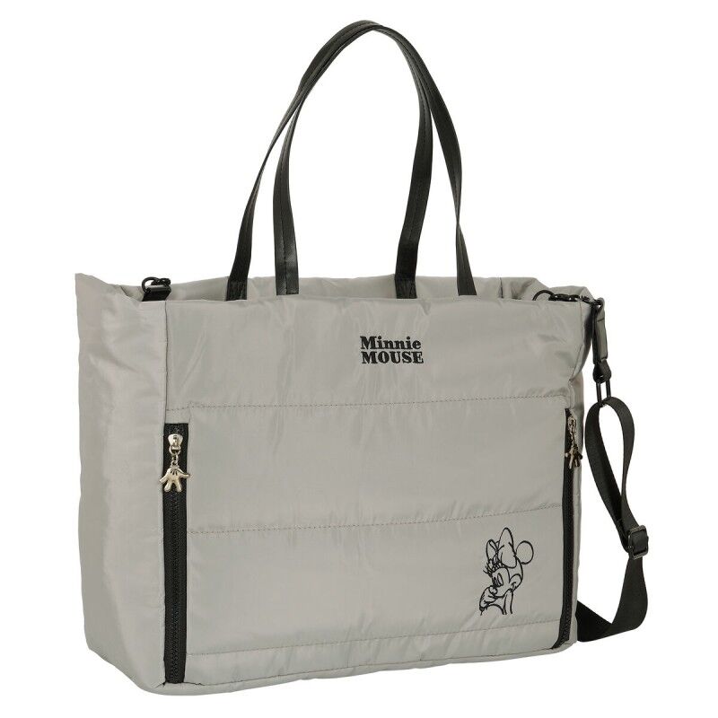 Borsa Minnie Mouse Teen Sand Trapunta Grigio 40 x 31 x 17 cm Borsa Minnie Mouse Teen Sand Trapunta Grigio 40 x 31 x 17 cm