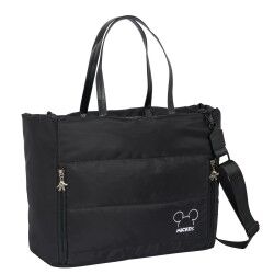 Borsa Mickey Mouse Clubhouse Teen Mood Nero 40 x 31 x 17 cm Trapunta