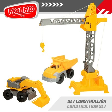 Veicoli di Costruzione Colorbaby 31 x 41 x 9,5 cm (4 Unità) 3 Pezzi