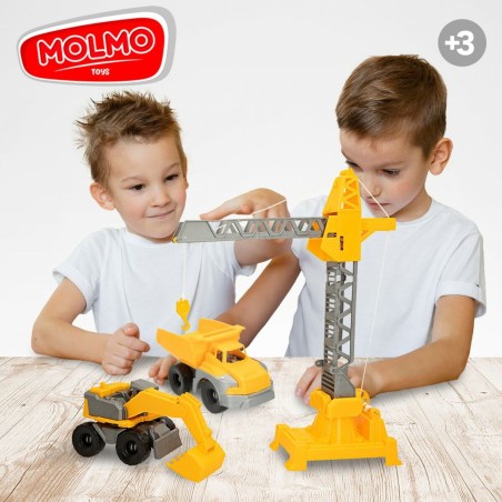 Veicoli di Costruzione Colorbaby 31 x 41 x 9,5 cm (4 Unità) 3 Pezzi